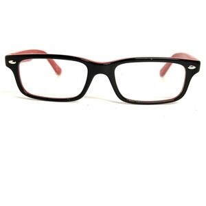 Ray-Ban RB 1535 3573 Black Red Rectangular Eyeglasses Frames 48-16-130